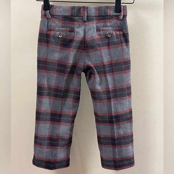 Janie & Jack Plaid Adjustable Waist Fully Lined Size 3 - Picture 2 of 7